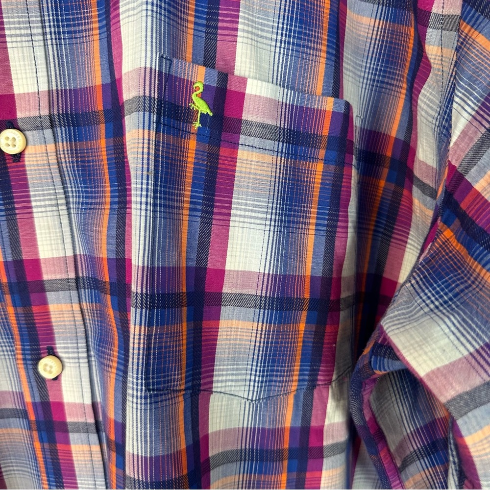 Taylorbyrd Button Down Flip Cuff Plaid Shirt 2xlt - image 4